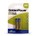 باتری نیم قلمی گلدن پاور مدل GLR03A Power Plus  بسته 2 عددی